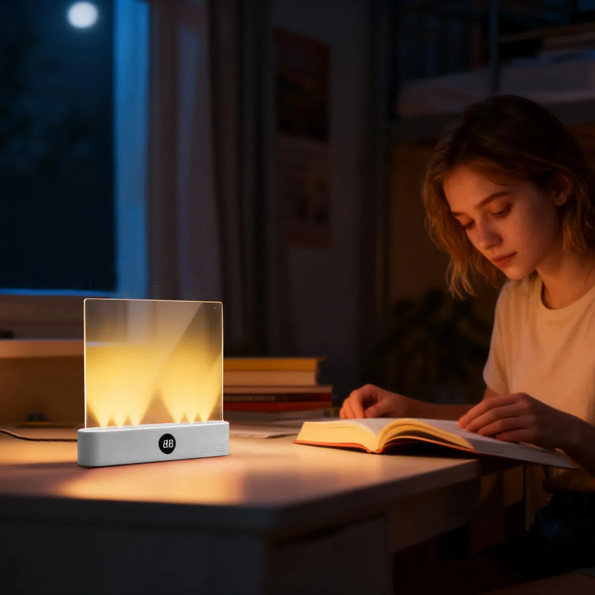 Lampada libro piatta | Lampada lettura a LED libri | Luces pagine libri lettura piatte LED trasparenti ricaricabili | Lampadas libro intelligente a 3 colori | Luce notturne della pagina delle letture