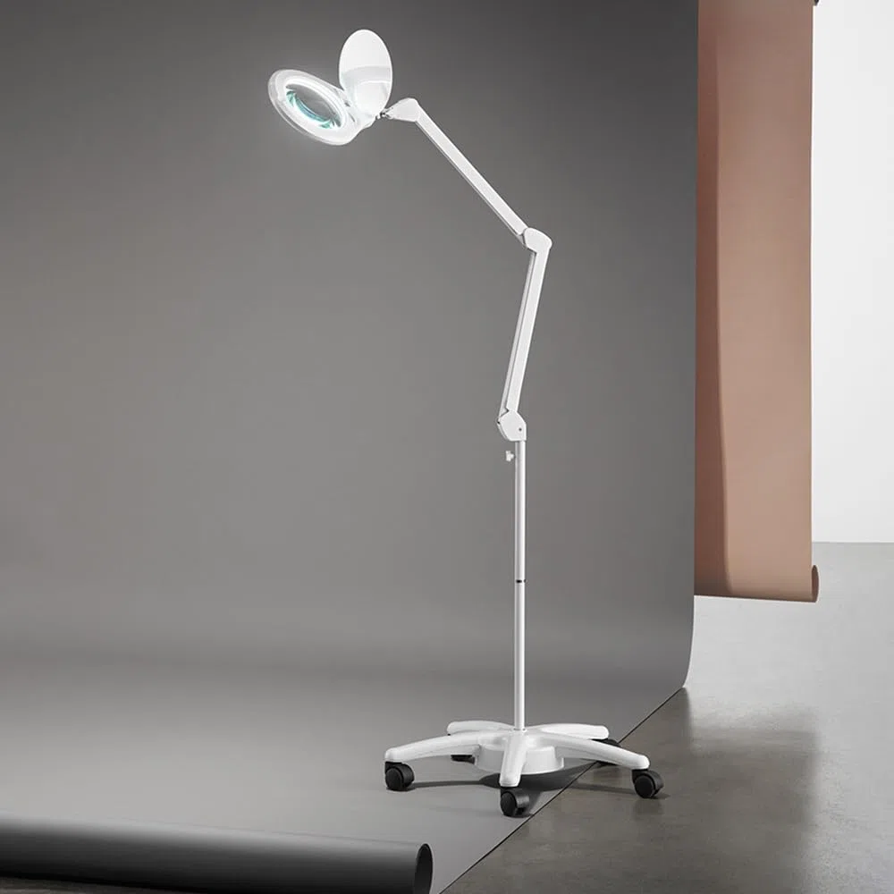 PERENZ Lampada da scrivania orientabile modello architetto Led 12W dimmerabile Lente di ingrandimento 3 Diottrie e Morsetto