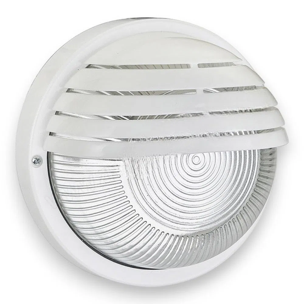 Applique plafoniera Tonda Illuminazione Esterna - Bianco