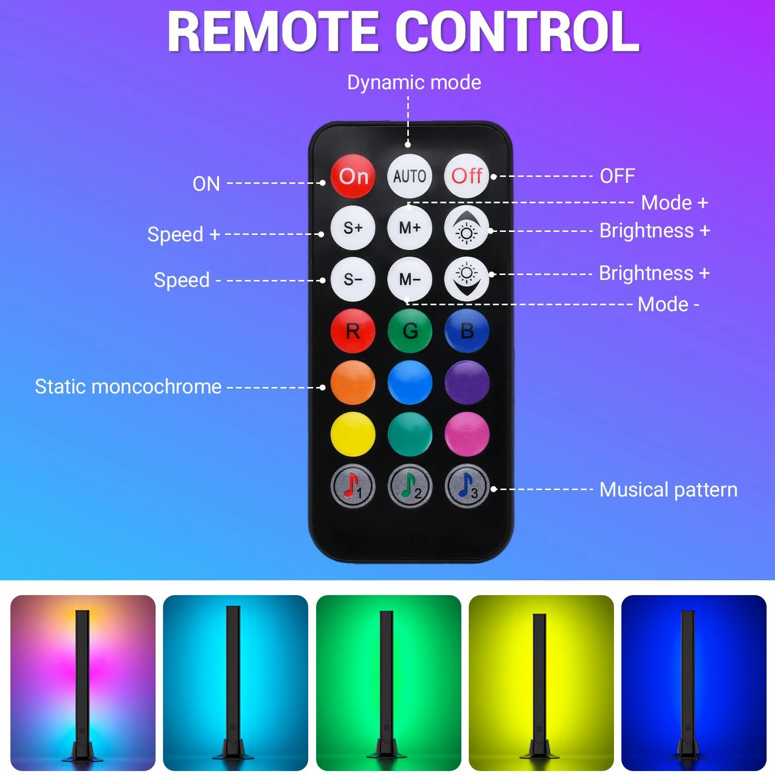 UCAMP Barra LED RGB Intelligente, 2 Pezzi 32cm, Retroilluminazione Gaming per TV e PC con Sincronizzazione Musicale, APP e Telecomando, per Monitor e Scrivania, Include Alimentatore
