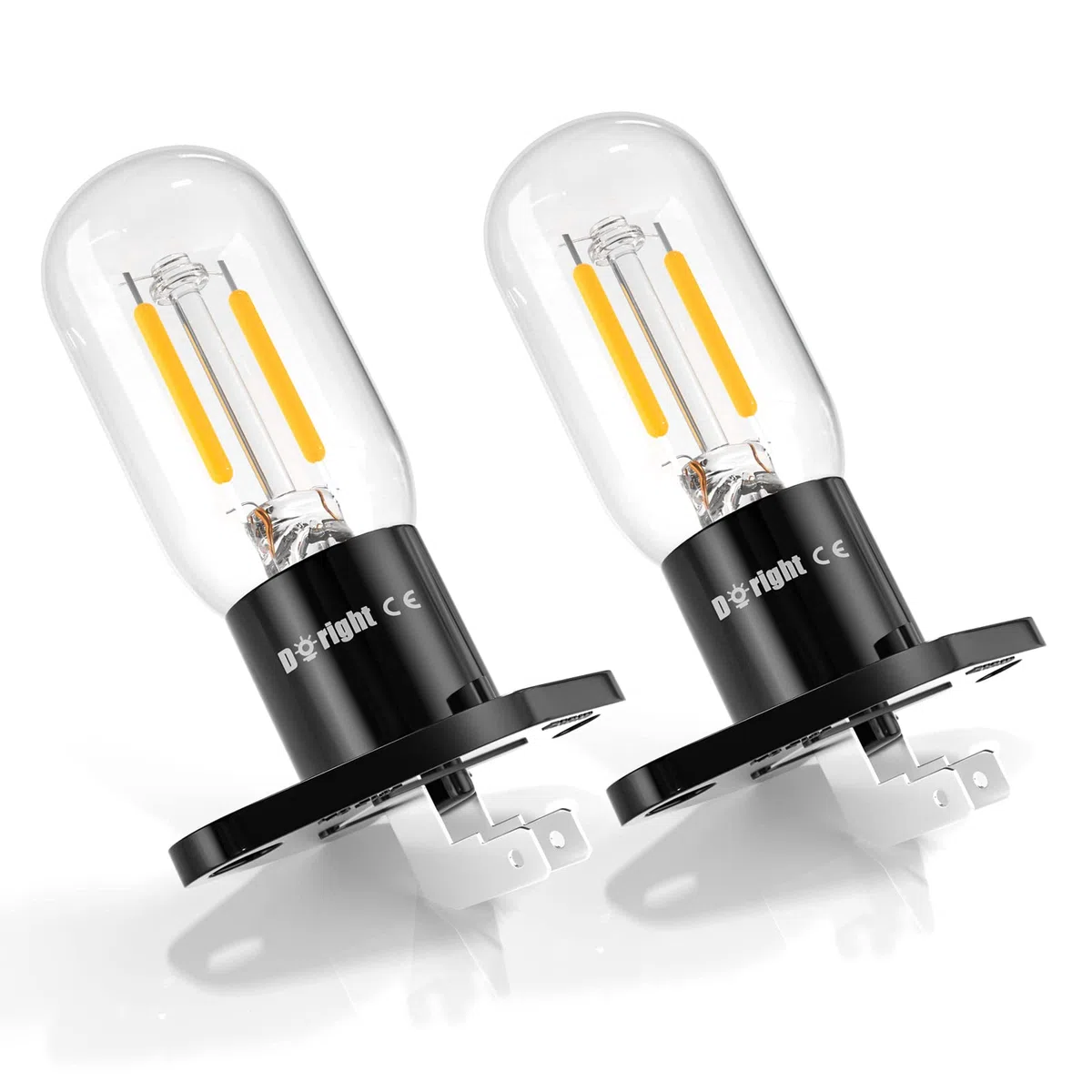 DoRight Z187 Base Forno a Microonde Lampadina 3.5W 240V Filamento Luce 25W Lampade a Incandescenza Equivalenti per Z187 Forno a Microonde, Bianco Caldo 3000K Resistenza ad Alta Temperatura