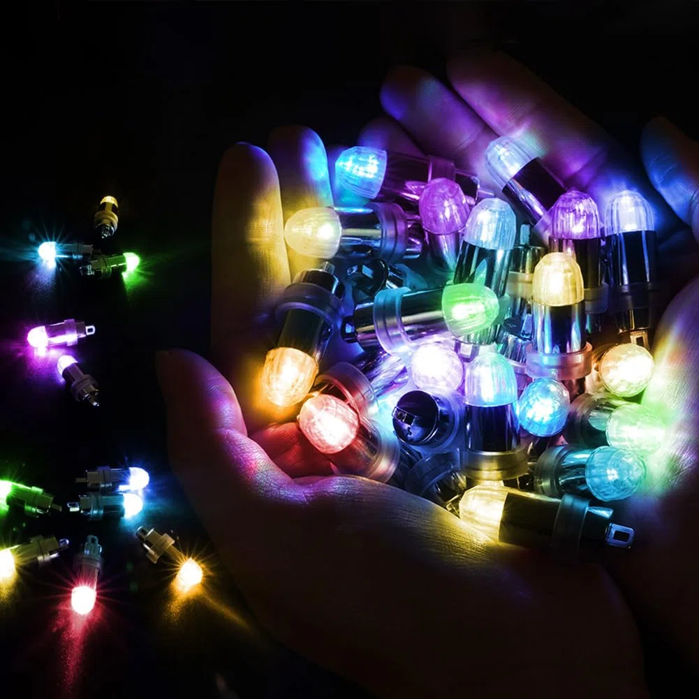 HOTUT 25 Pezzi Mini LED Palloncini Luci, Mini Luce per Lanterna di Carta, Palloncini Luci, Lampada a Palloncino Colorate per Compleanno per Lanterna di Carta Palloncino Fit Partito Halloween