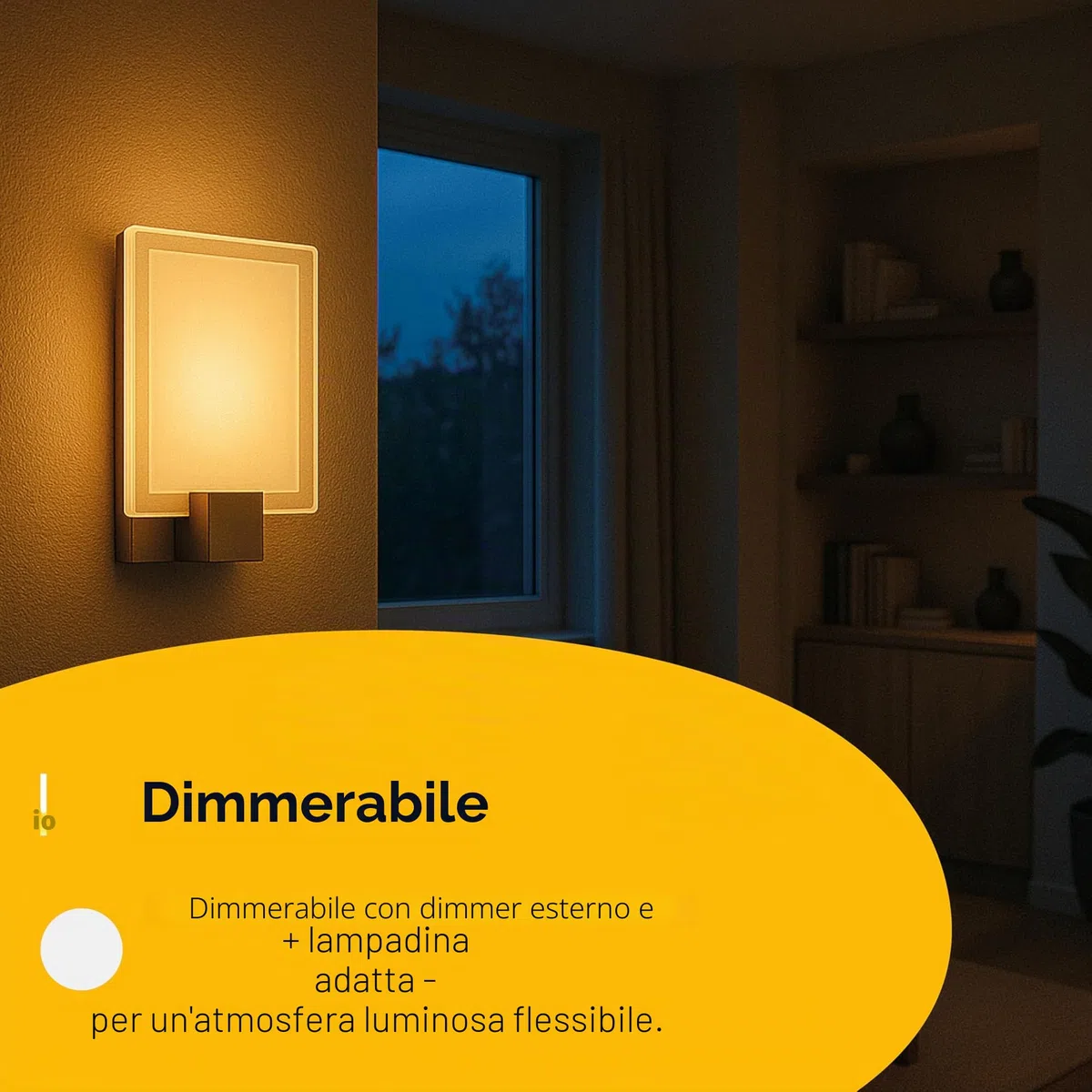 BRILLIANT lampada Sonian applique quadrato ferro/bianco | 1x C35, E14, 40W, adatto per lampade a candela (non incluse) | Scala da A ++ a E | Adatto per lampade a LED
