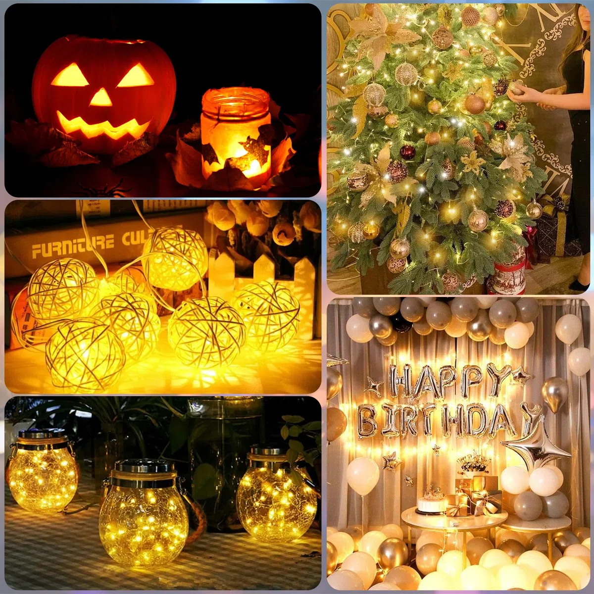 Roselee Mini Led Palloncini Luci Giallo, 100pezzi Mini Lampada Led Palloncini Luci Rotondo Lanterne per Festa di Compleanno, Matrimonio, Halloween, Decorazione Natalizia