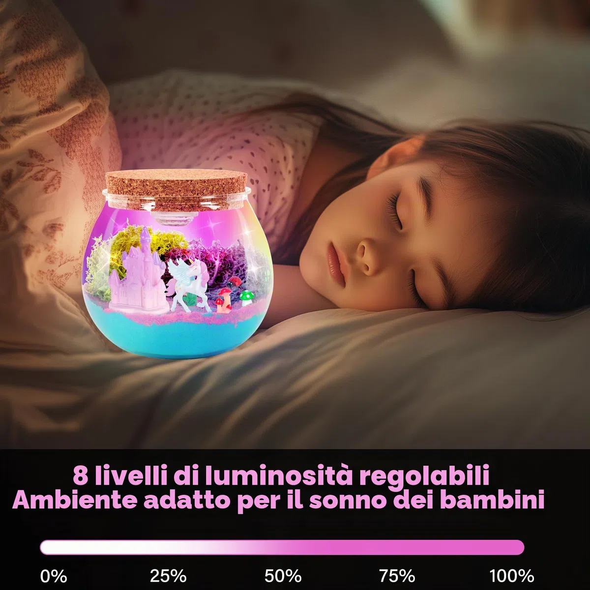 Withosent Unicorno Luce Notturna Bambini, DIY Kit Lavoretti Creativi per Bambini, Lampada Unicorno Con Telecomando, Unicorni Bambina Regalo Lavoretti per Ragazze Ragazzi di 3 4 5 6 7 8 anni