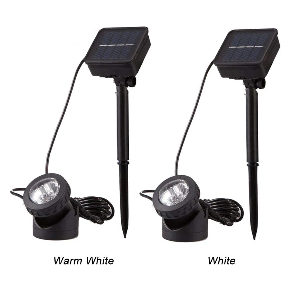 Luce solare subacquea per laghetto, impermeabile, lampada sommergibile, 6 LED, luce per acquario, per giardino, vialetto, cortile, portico, passerella, piscina, patio