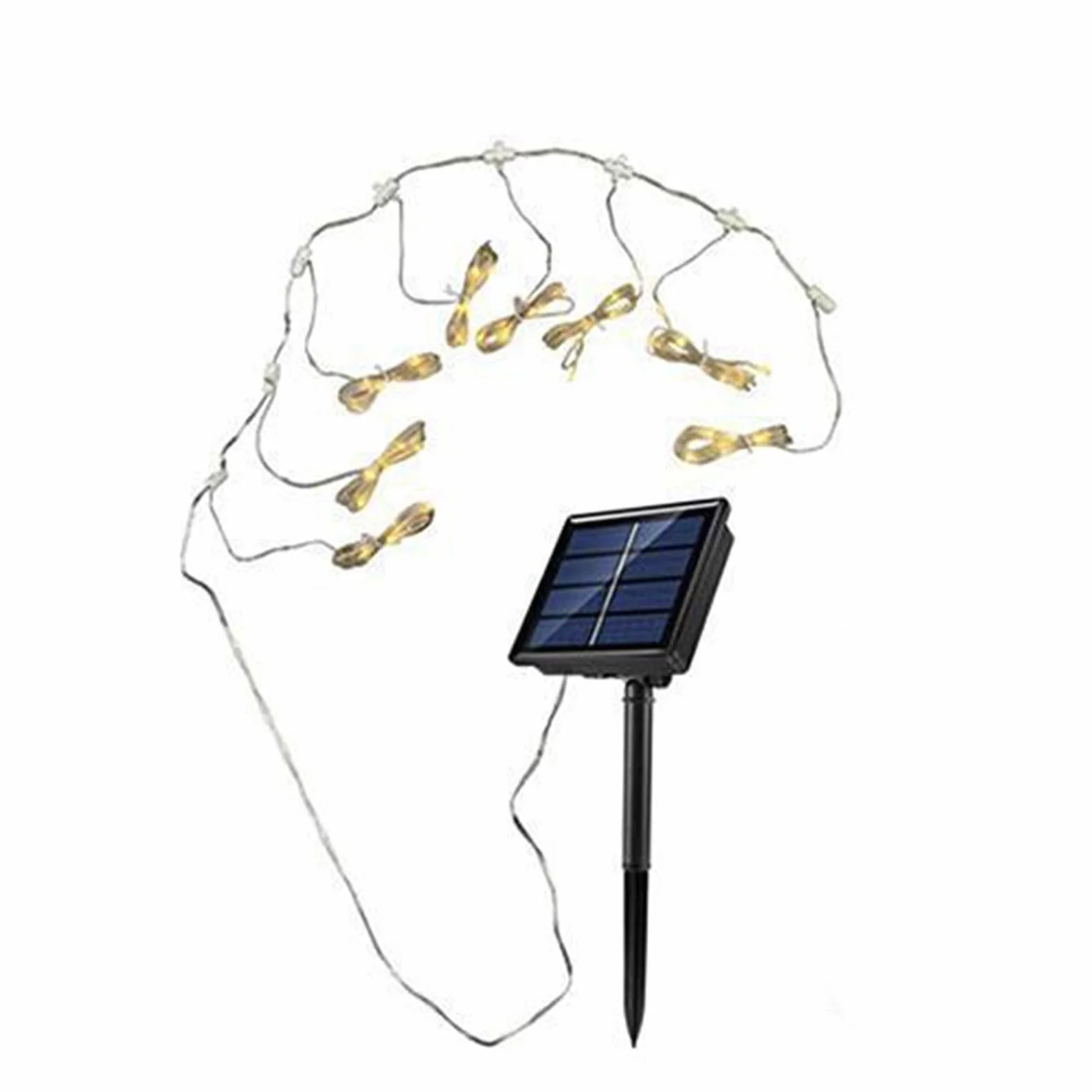 Fafeicy Luci LED per Ombrellone con Telecomando, 104 LED, 8 Modalità, Energia Solare Impermeabile IP67, Bianco Caldo, Batteria 880mAh