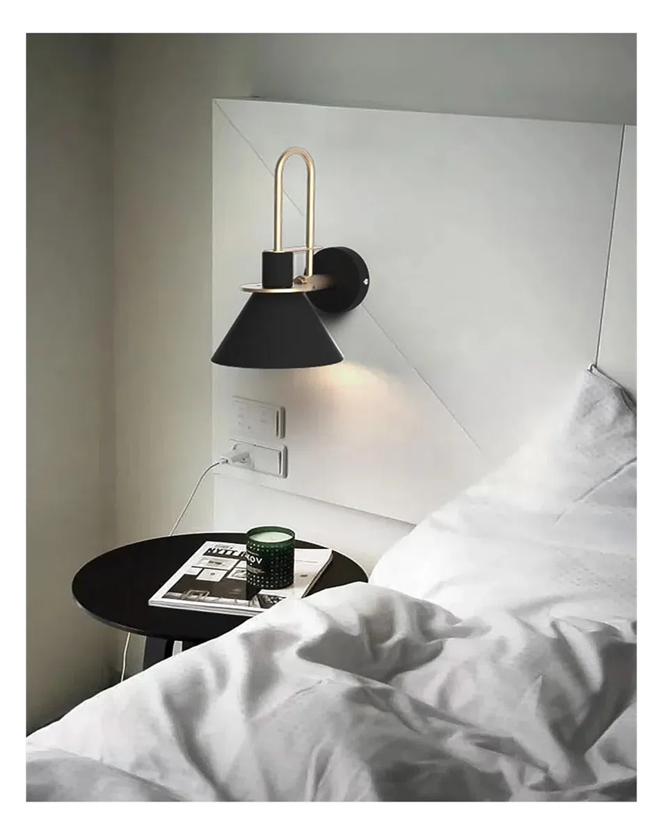 Lampade da Parete per Camera da Letto, lampade industriali E27 in Ferro per Soggiorno, Camera da Letto, Illuminazione nordica da Comodino, apparecchi per Il Bagno, specchi, luci AE