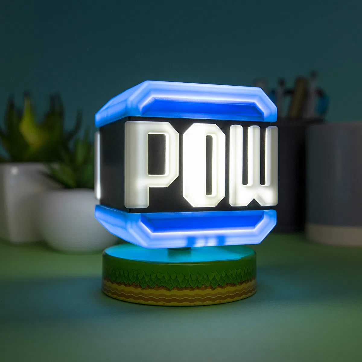 Paladone Super Mario Pow Block Icon Light - Prodotto con licenza ufficiale Nintendo
