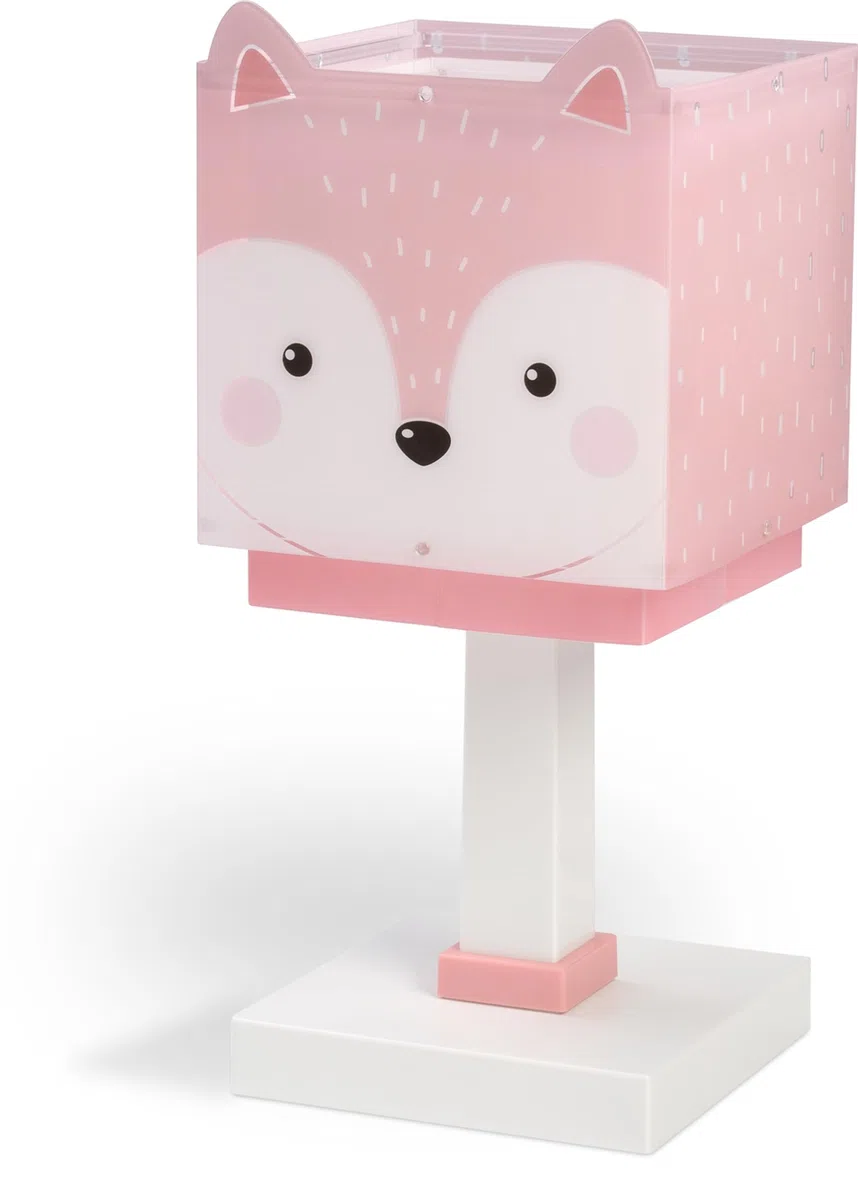 Dalber Lampada da tavolo o comodino per bambini Little Pink Owl Piccolo Gufo, 64481N, G4-4W LED - Lampadina inclusa