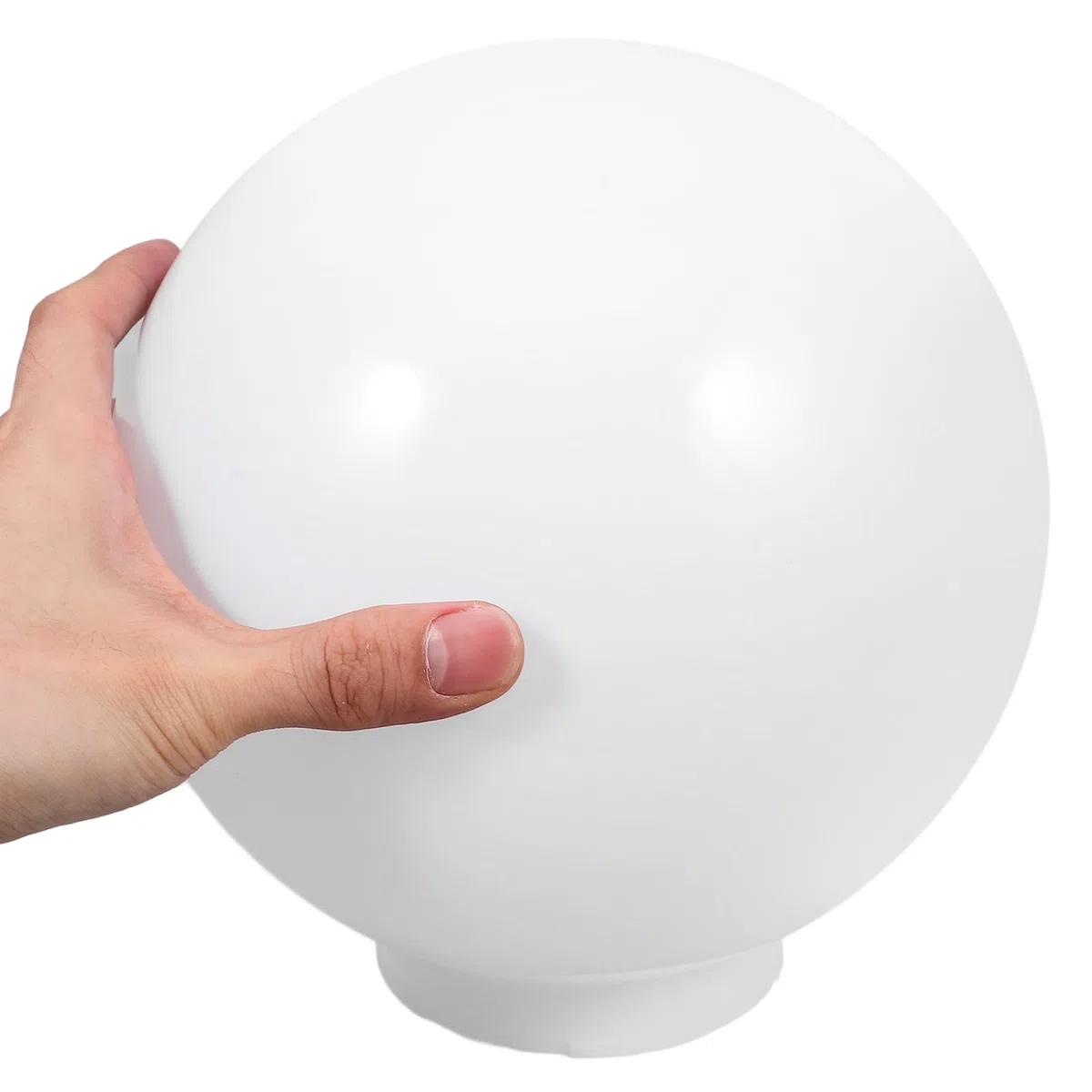 GANAZONO Paralume a Forma di Palla in Acrilico 20 CM Copertura per Lampione da Esterno per Patio e Giardino Facile da Montare