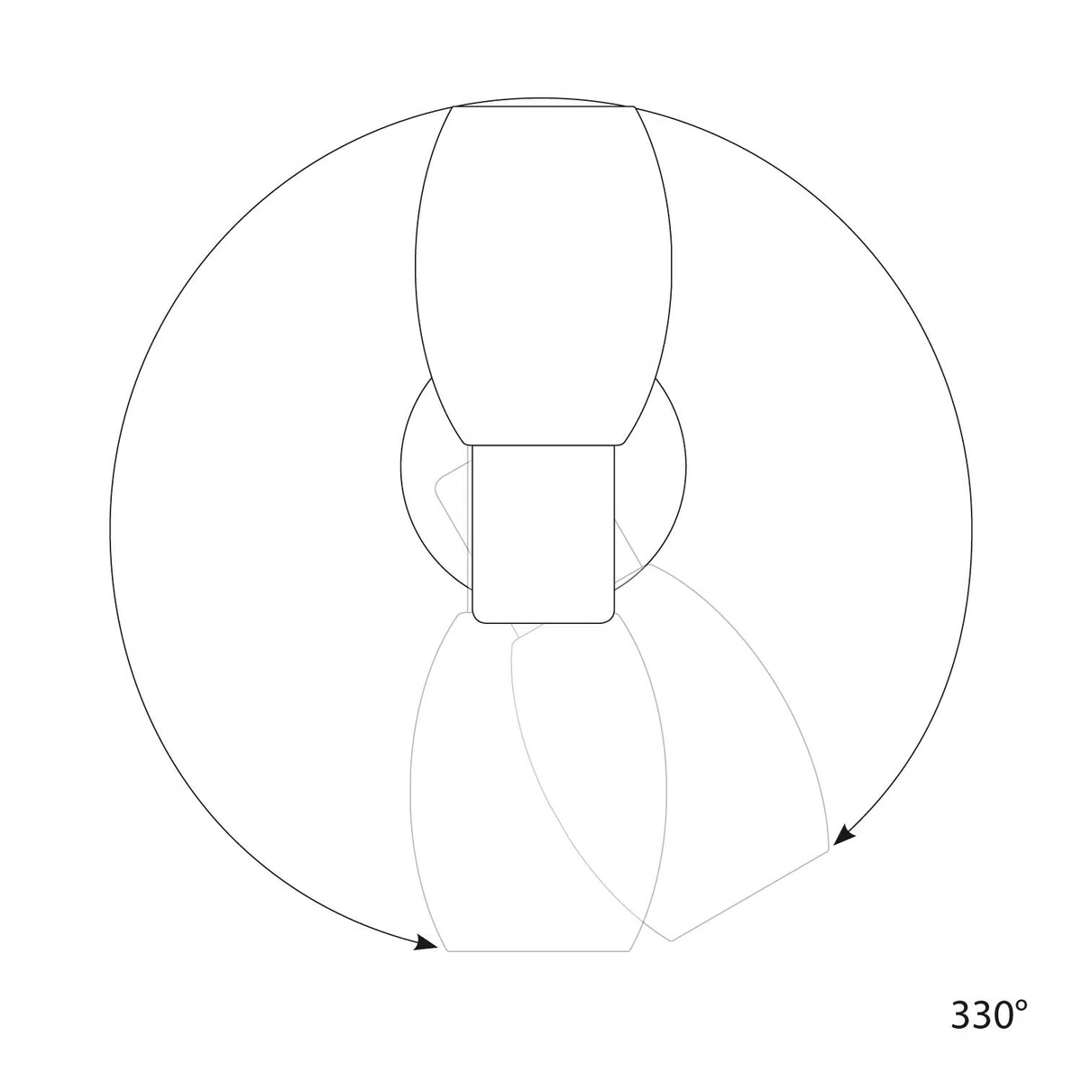 ledscom.de Lampada da lettura/parete LUPI, interruttore, acciaio inox opaco, 1x E14 max. 25W