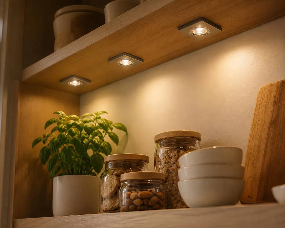 Generico Faretti LED da Incasso Quadrati Set 3 Pezzi, 1W per Faretto, Luce Bianco Neutro, Nichel Spazzolato, Mini Spot LED 46x46 mm con Driver EL-350 per Soffitto