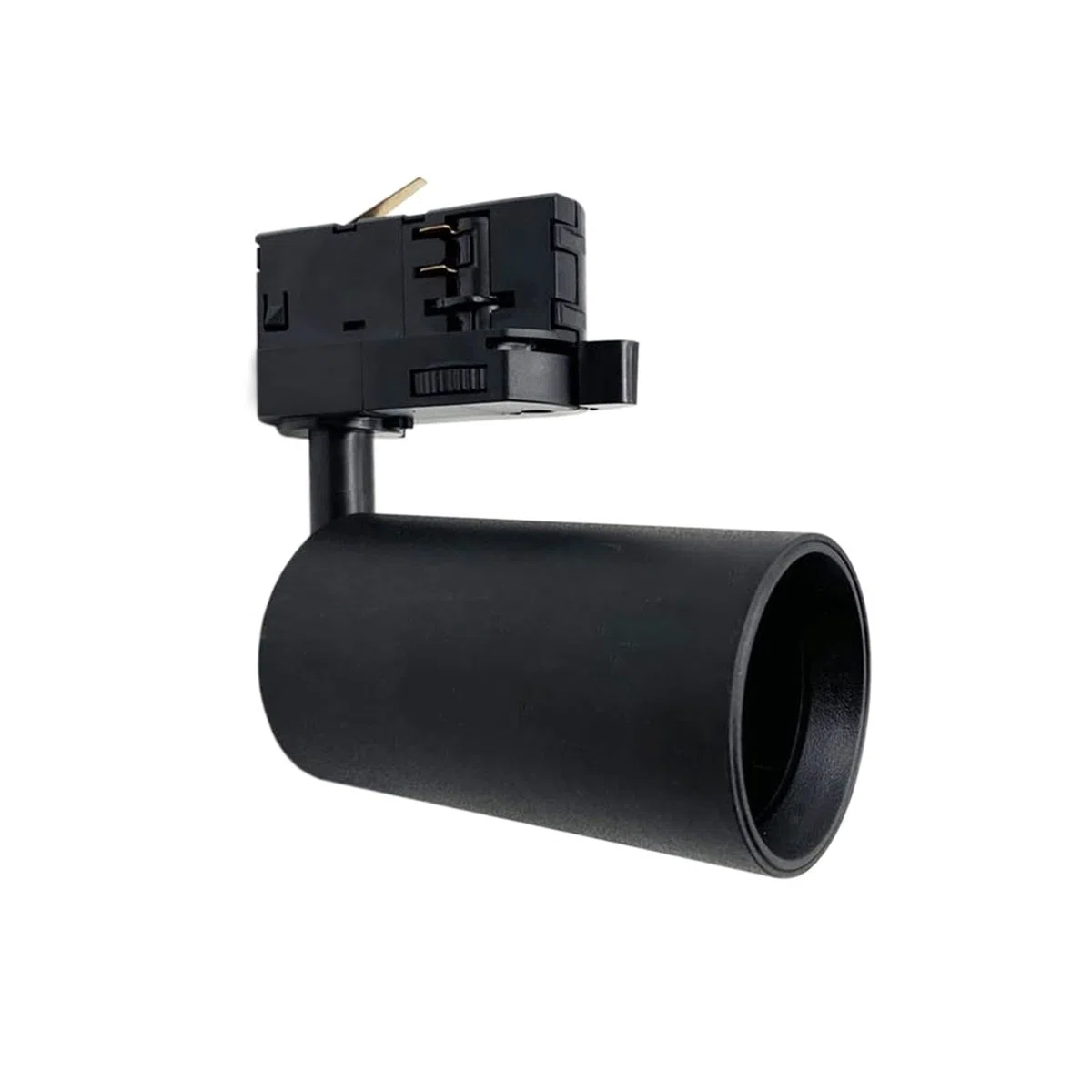 FARETTO ATTACCO GU10 per Binario Trifase elettrico pista guida track 220V proiettore orientabile faro Nero sistema di illuminazione modulabile per vetrina showroom negozio casa