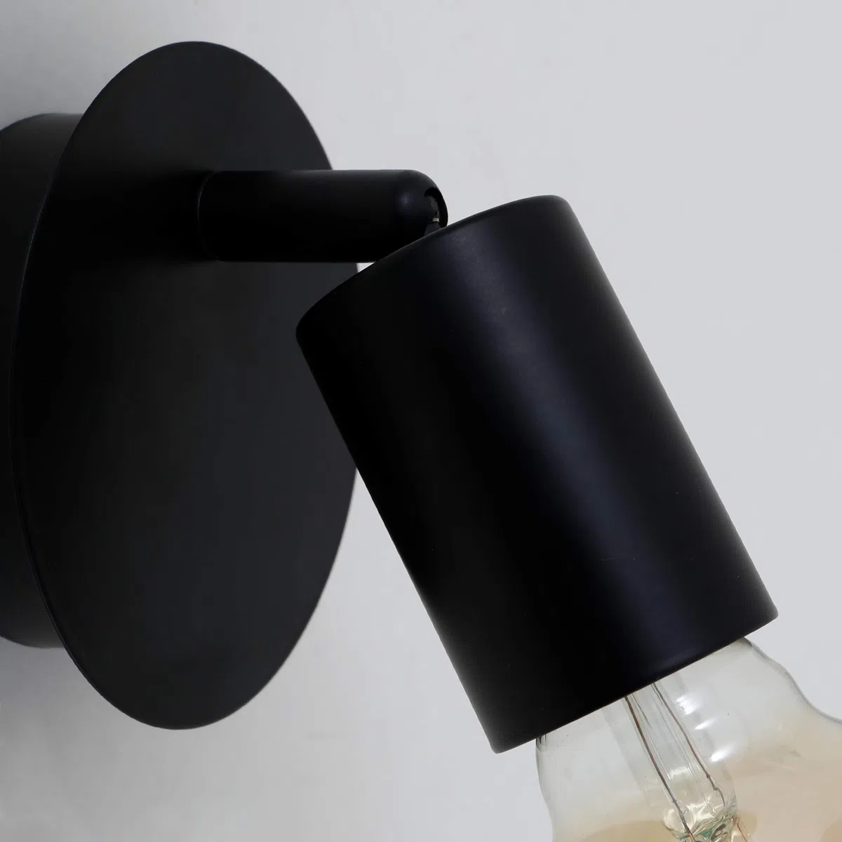 BRILONER - Faretto da Parete, Applique, Retrò/Vintage, Orientabile, Regolabile e Inclinabile, E27, Max. 60W, 100x80mm (DxA), Metallo, Nero