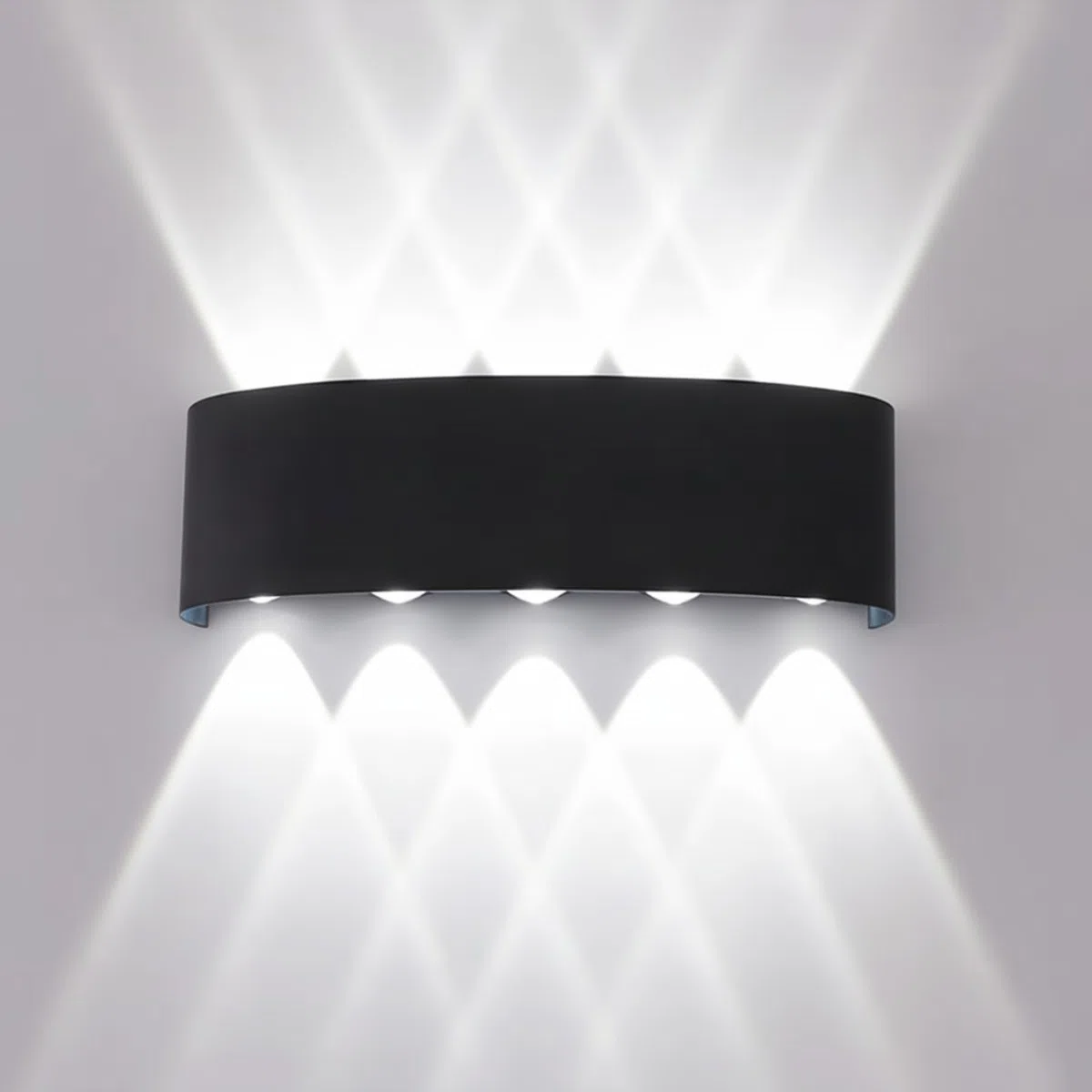 Applique LED da Parete 10W, Lampada da parete IP65 Impermeabile per Esterno e Interno, Design Moderno per Decorazioni Casa e Giardino (6000K)