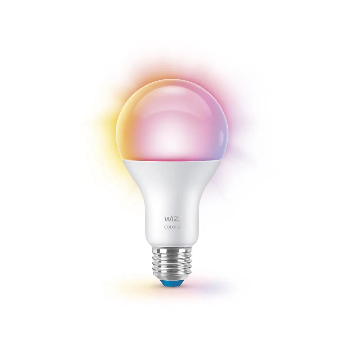 Lampadina WiZ Smart LED A60, bianco Regolabile e a colori, attacco E27, equivalente 100 W, 2.200-6.500 K, 1.521 lumen, int. regolabile, compatibile con Alexa,Google Assistant e Apple HomeKit,conf.da 1