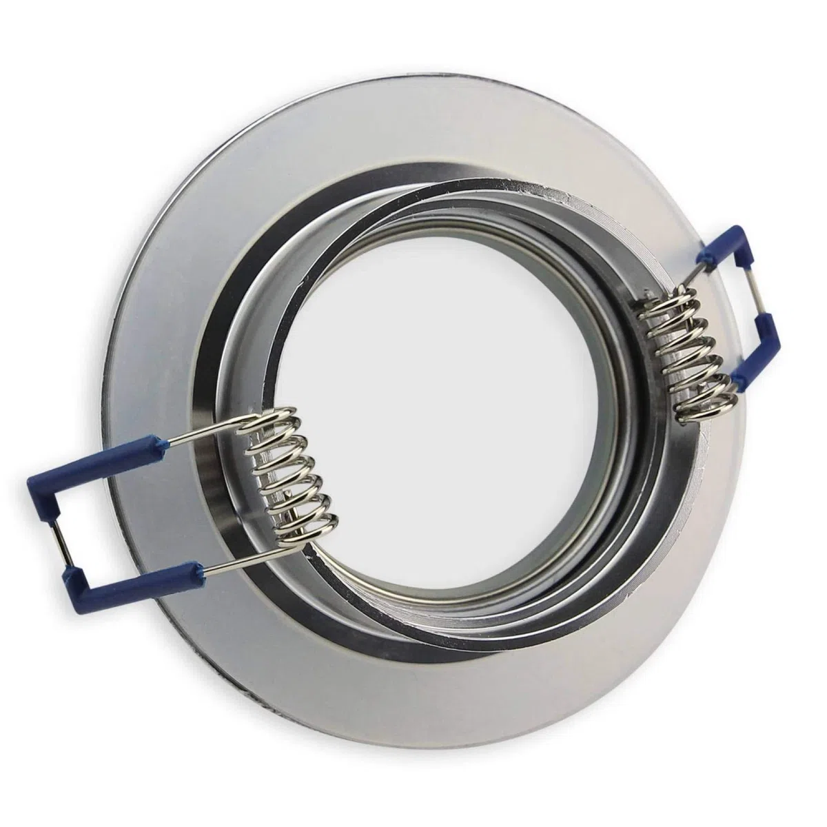 Faretto LED da incasso acciaio inossidabile - rotondo 7 watt bianco caldo superpiatto 12V MR16 - adatto per bagno, esterno IP44 - foro da 60-70mm - spot rotondo