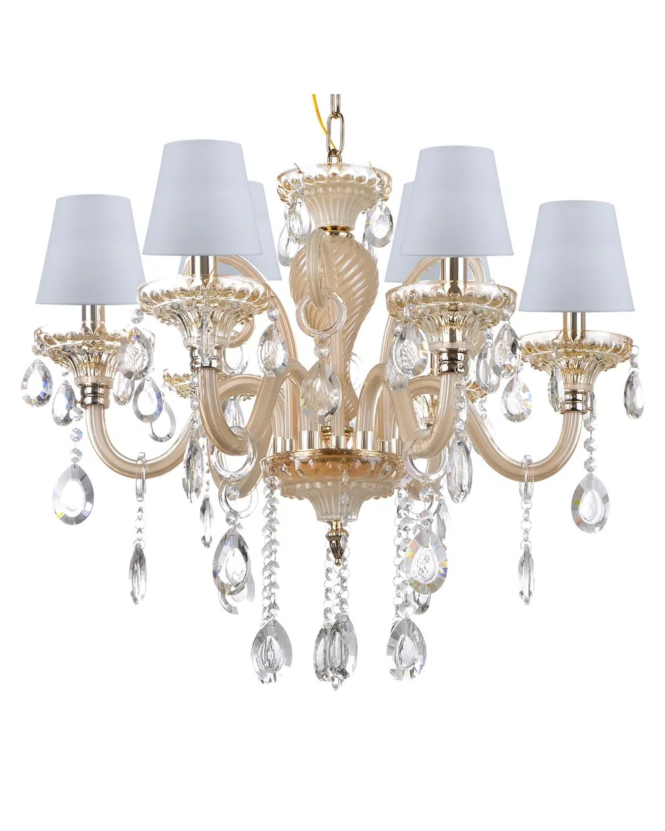 Sinta 2 Pezzi 5.5 inch E14/E27 Paralumi per Lampade Tessuto Piccolo Paralumi Lampadari Lampadario e Lampada a Muro,Bianco