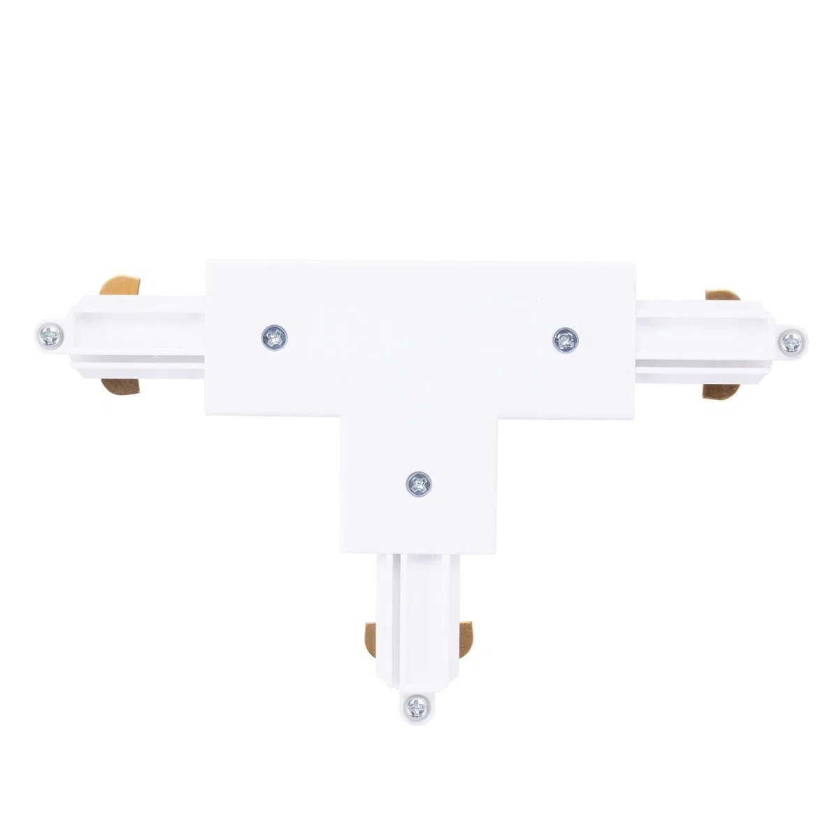 Ledvion - Connettore a T, Binario Monofase, Bianco, Plafoniera led soffitto, lampadario cucina, faretti led, plafoniera moderna