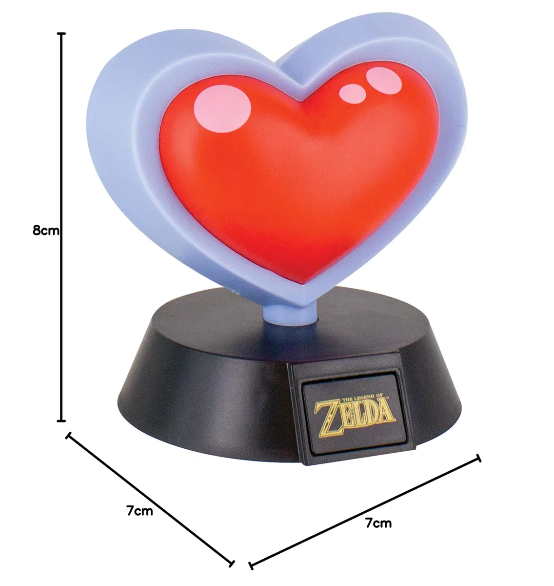ZELDA - Heart Container 3D Mini Light - 10cm : P.Derive
