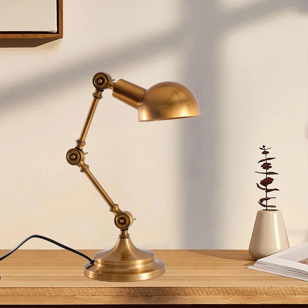 Lampada da scrivania Vintage con Braccio oscillante Regolabile a Collo D'Oca, lampade da Tavolo da Architetto, Camera da Letto, Comodino, Lampada da Comodino per Ufficio Domestico, Lavoro, Studio,
