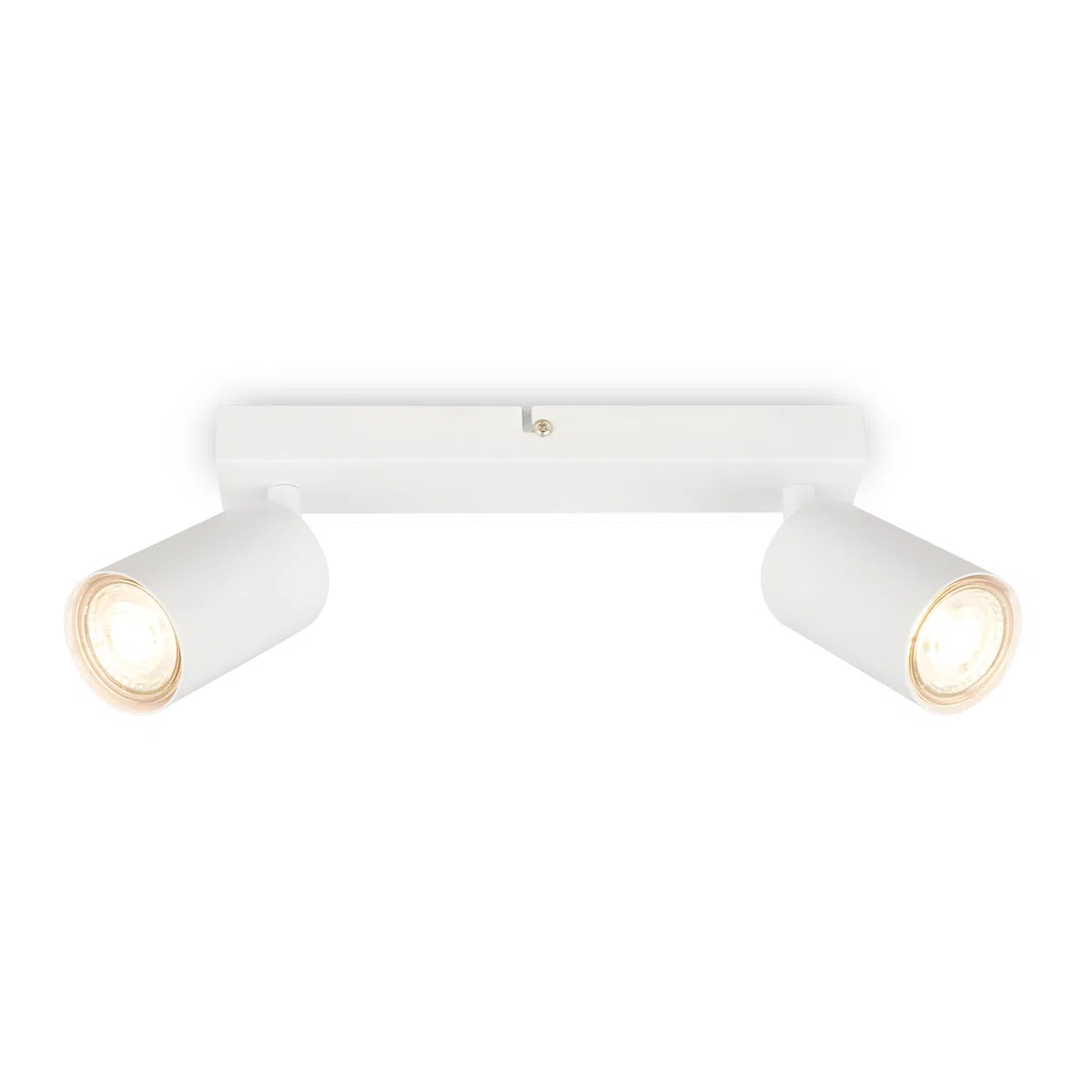 BRILONER - Plafoniera LED Soffitto, attacco GU10, max. 9 W, soggiorno, camera da letto, cucina, bagno, faretti led soffitto, applique da parete, 2 Luci, 255x55x155mm (LxLxA), bianco