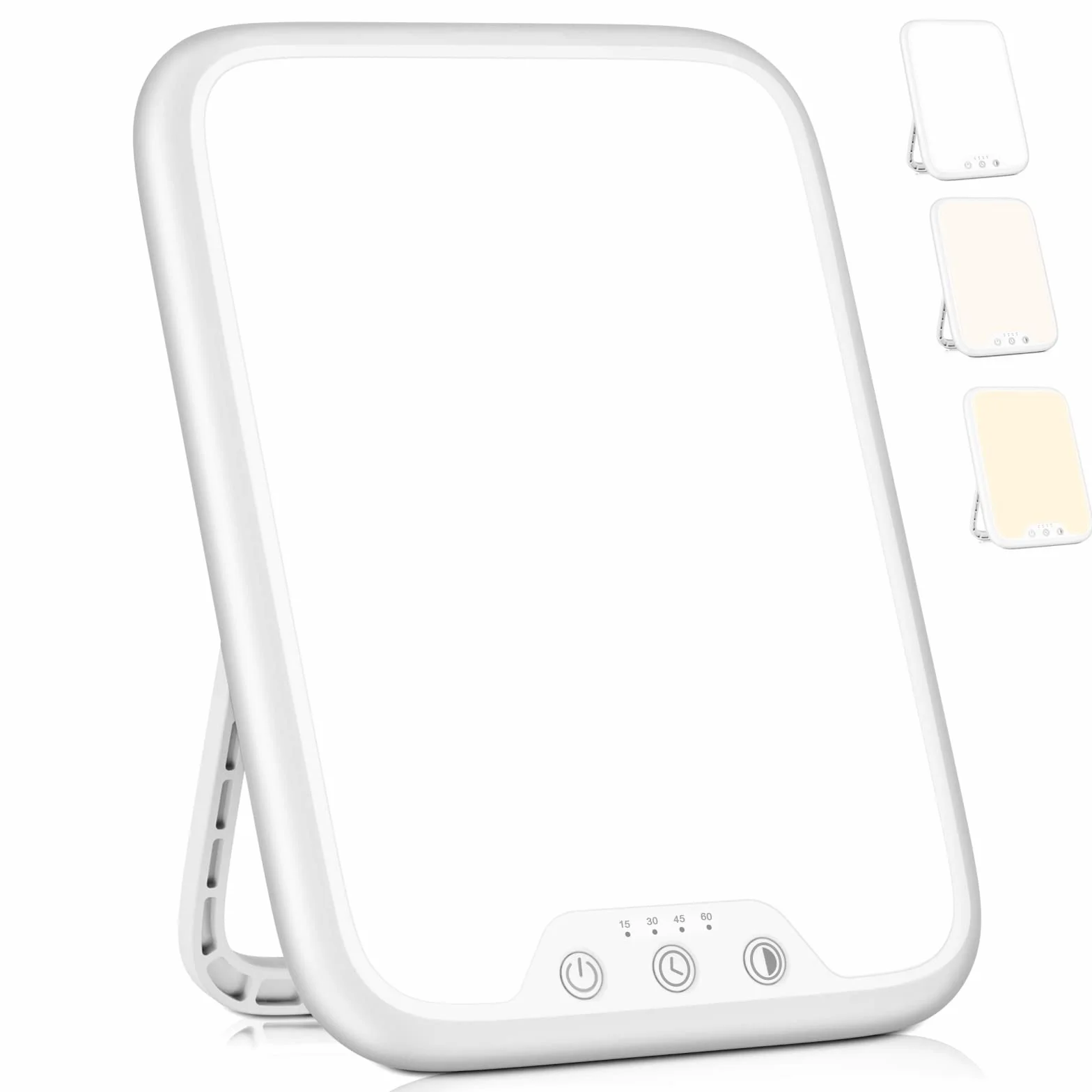 Lampada per Terapia della Luce, Lampada di Luce Diurna 10000 Lux UV-Free, con Funzione di Memoria & 4 del Timer Lampada Fototerapia, Controllo Pulsante, 3 Modalità di Colore, Dimmer Continuo