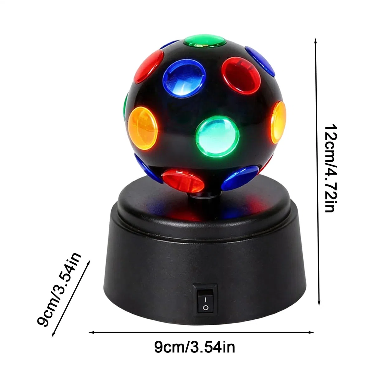 Generico Palla disco LED | Luce d'ambiente LED portatile a batteria - Lampada decorativa a disco,per feste, discoteche, bar, karaoke, casa, uso interno/esterno, compleanni, matrimoni, Natale