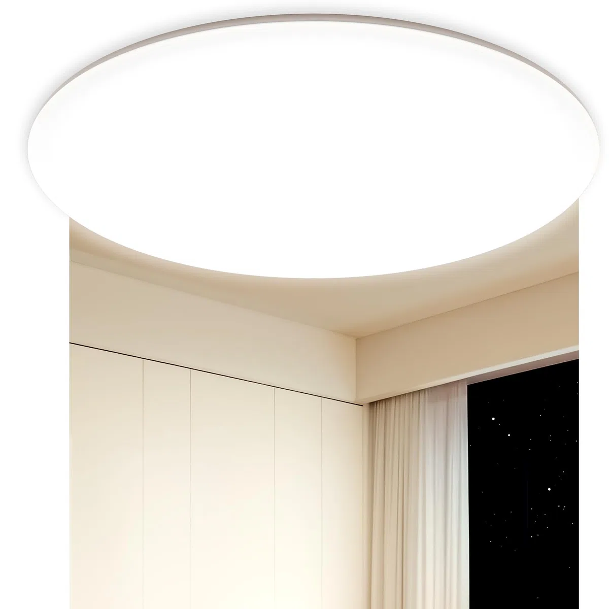 Plafoniera LED 30CM 24W 2800 Lumen Impermeabile IP54 Plafoniera a LED Ultrasottile 4000K Adatta per Soggiorni Bagni Camere da Letto Cucine e Uffici