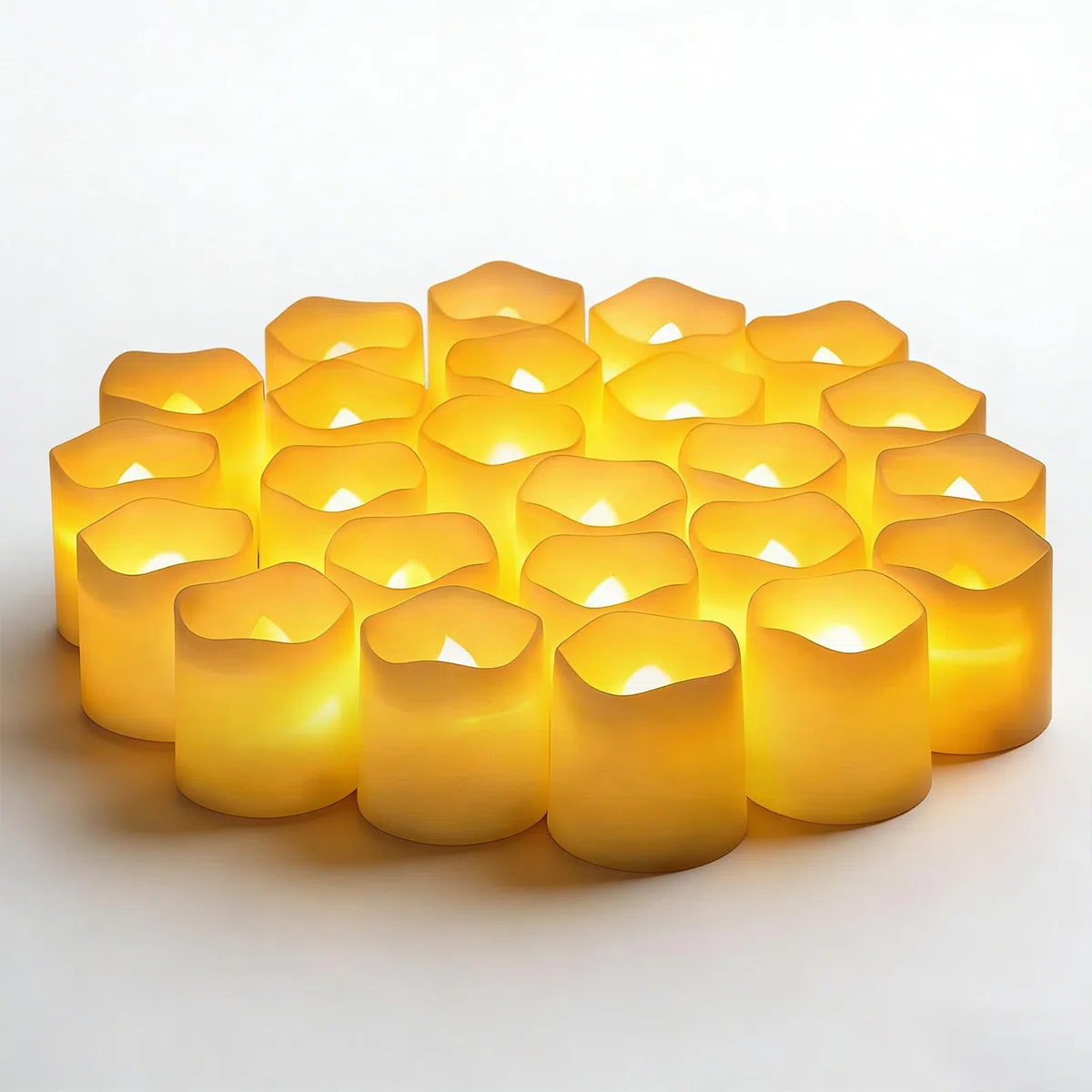 Set Di 24 Candele LED Finte Con Fiamma Oscillante Realistica, Candela LED A Batteria E Candele Elettriche Con Luce Calda Tremolante, Ideali Per Decorazioni Di Casa, Matrimoni, Natale E Halloween