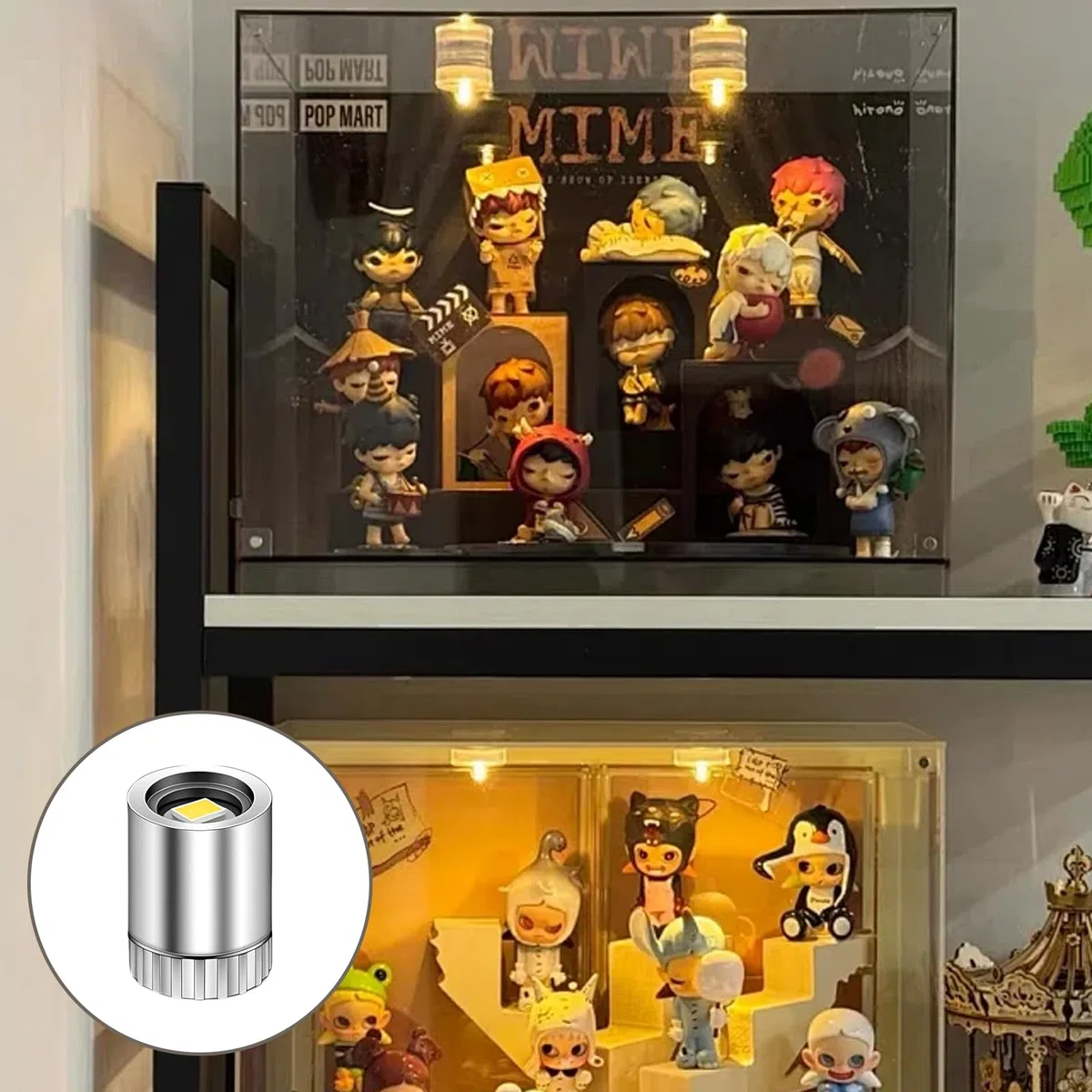 100 mini luci a LED per casa delle bambole, mini lampada a LED, piccole luci a LED, mini luci a LED, mini luci per fai da te, luci in miniatura per vetrine, giocattoli (bianco caldo)