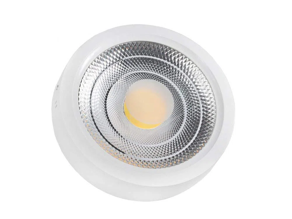 Plafoniera led cob 25 watt montaggio esterno a soffitto lampada a luce bianca fredda 6500k calda 3000k naturale 4000k p-250b-t (Luce naturale 4000k) E14