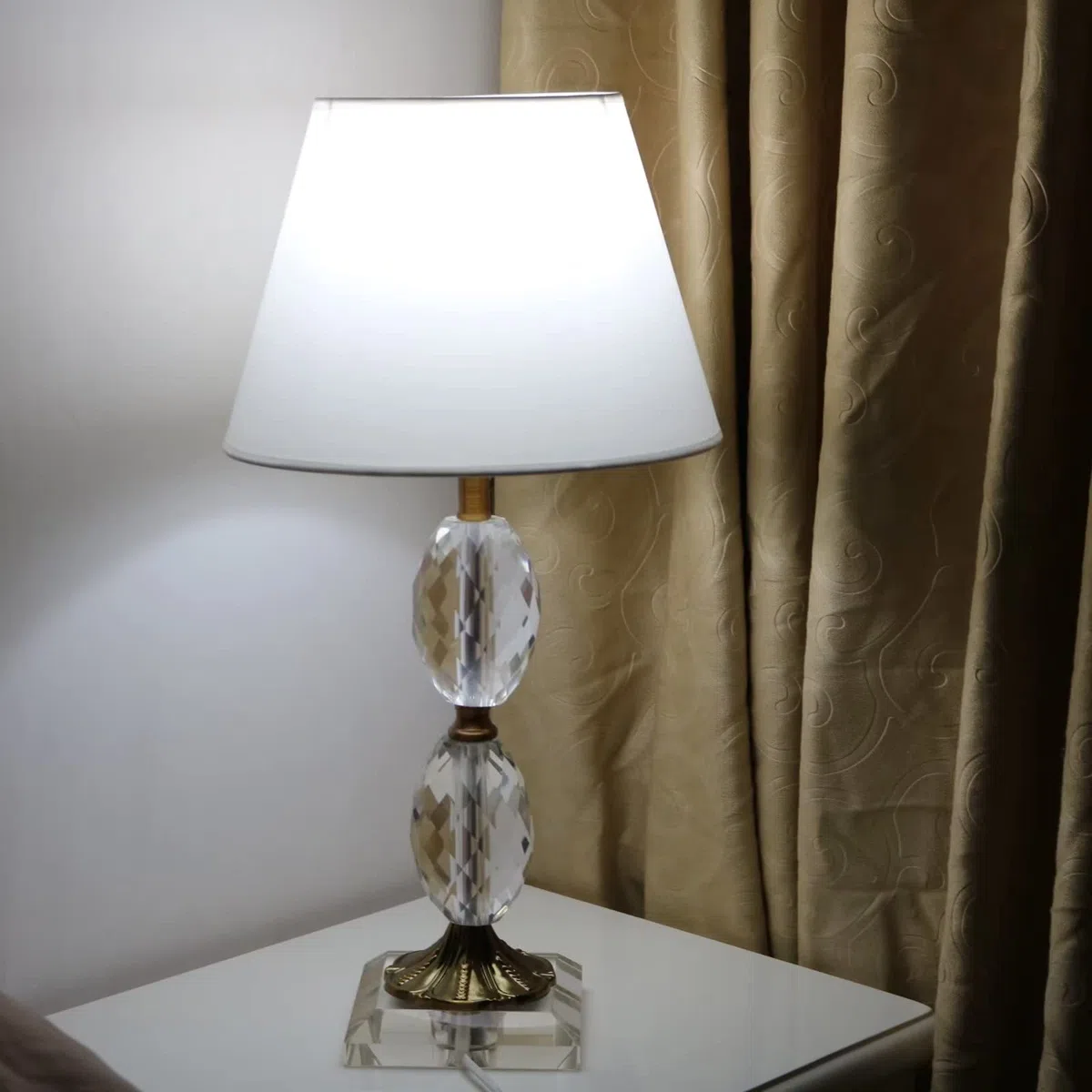 Sinta Paralume Tessuto Coolie Moderno Rilancio Lampada da tavolo E14/E27 Lampada da comodino Lampada da parete Paralume, Ø10.2"/26cm,Bianco