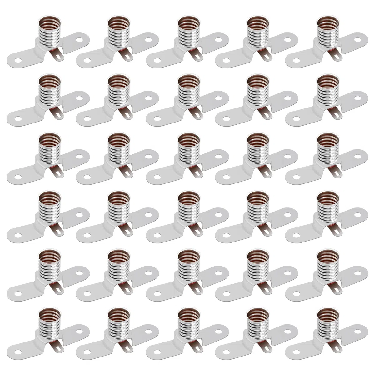Catime 30 Pezzi E10 Base Della Lampada a Vite, Presa per Lampadine Piccole, Portalampade a LED per Scuola Home Laboratorio Accessori per Test di Circuito