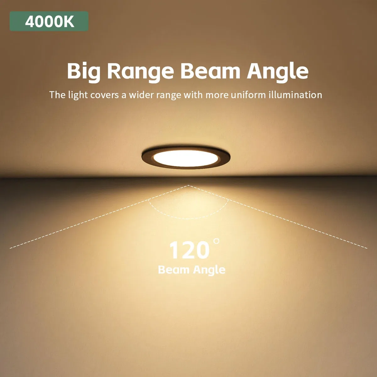 KYOTECH Faretti da Incasso a LED 230V, 4W 440LM Faretti LED da Soffitto Ultrapiatti 16mm 4000K Bianco Neutro Foro 55-60mm per Cucina, Soggiorno, Camera da Letto, Nero, Set da 3