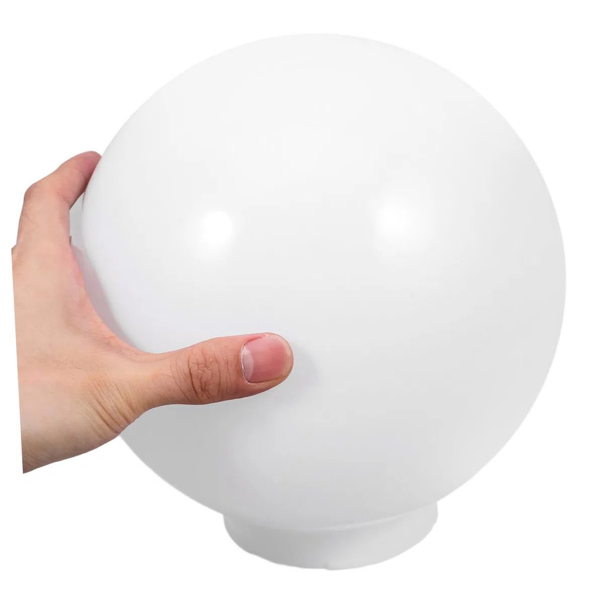 Paralume Sferico in Acrilico 20 Cm Apertura Senza Collo Per Esterni Giardino e Patio Copertura Ricambio Lampada a Globo