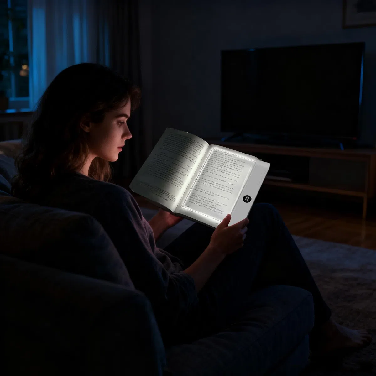 Lampada libro piatta | Lampada lettura a LED libri | Luces pagine libri lettura piatte LED trasparenti ricaricabili | Lampadas libro intelligente a 3 colori | Luce notturne della pagina delle letture