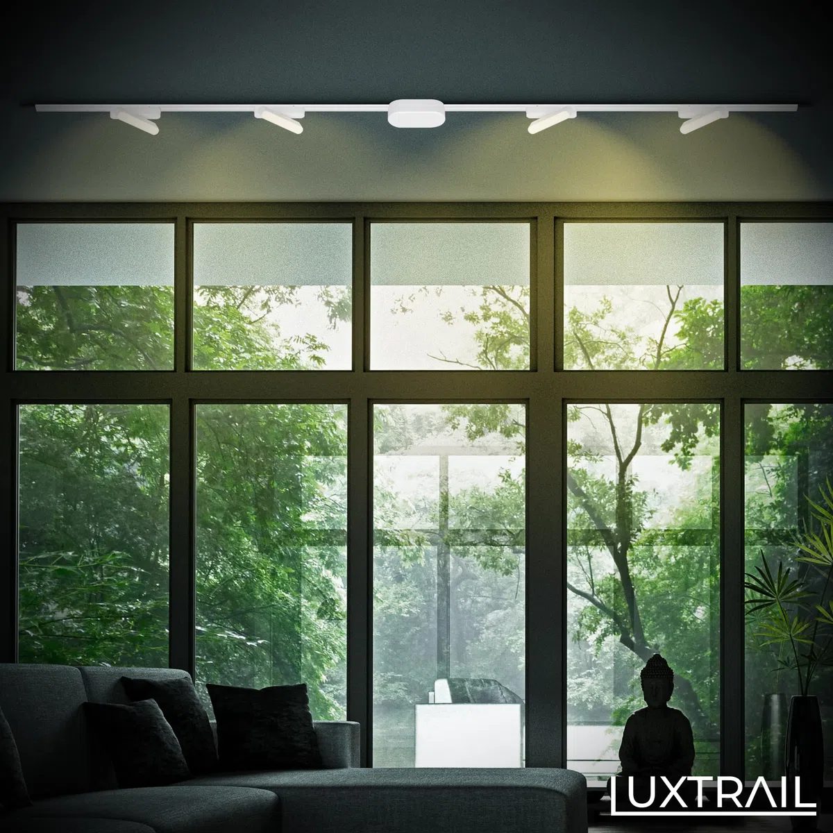 BRILONER - Sistema a binario Luxtrail LED Tracklight, Bianco caldo, Orientabile, Accessori, Spot LED, Faretto, Spot da soffitto, Lampade, Lampada da soffitto, Plafoniera, 130 mm, Bianco