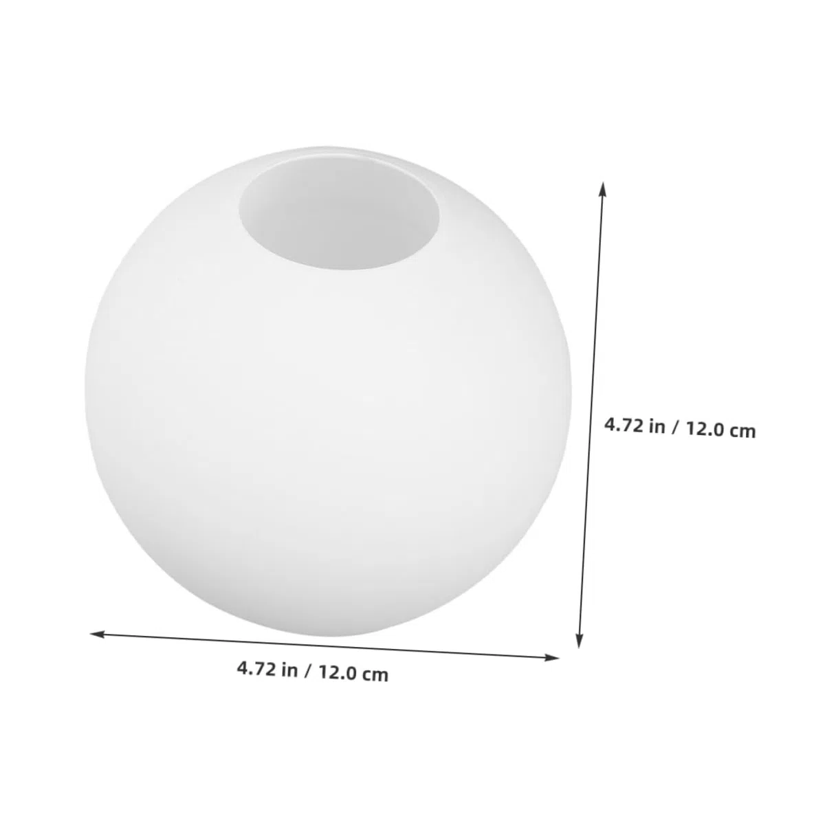 LALAFINA Paralume Ricambio in Vetro Satinato Bianco Opaco Sfera Rotonda per Lampadario Sospensione Copertura Lampada Decorativa per da Pranzo e Camera da Letto