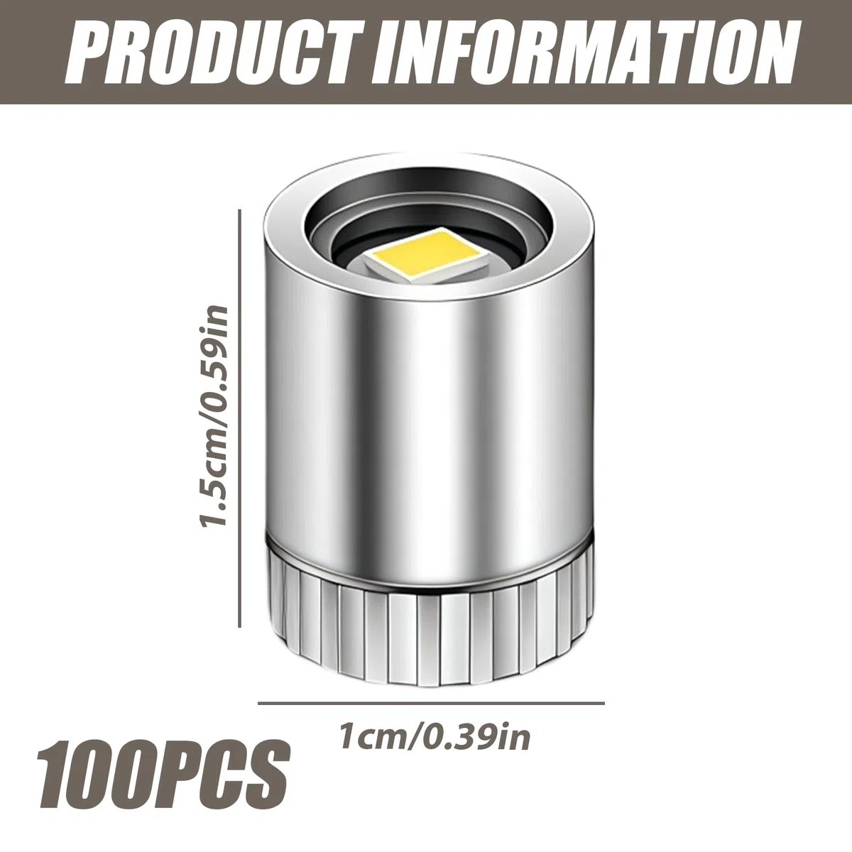 100 mini luci a LED per casa delle bambole, mini lampada a LED, piccole luci a LED, mini luci a LED, mini luci per fai da te, luci in miniatura per vetrine, giocattoli (bianco caldo)