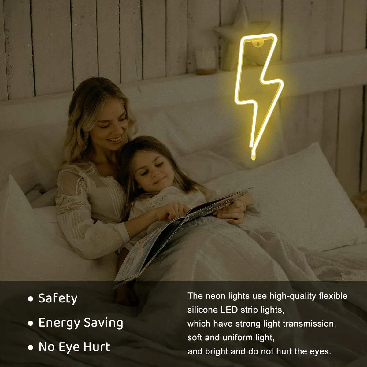 Segnale neon flash, LED per decorazione da parete, batteria o USB, luce al neon decorativa, per camera da letto, cameretta dei bambini, feste, bar, regalo di compleanno (giallo)