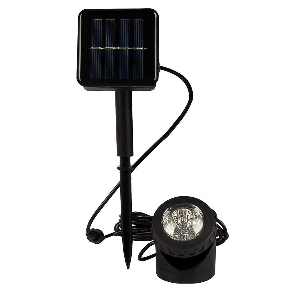 Luce solare subacquea per laghetto, impermeabile, lampada sommergibile, 6 LED, luce per acquario, per giardino, vialetto, cortile, portico, passerella, piscina, patio