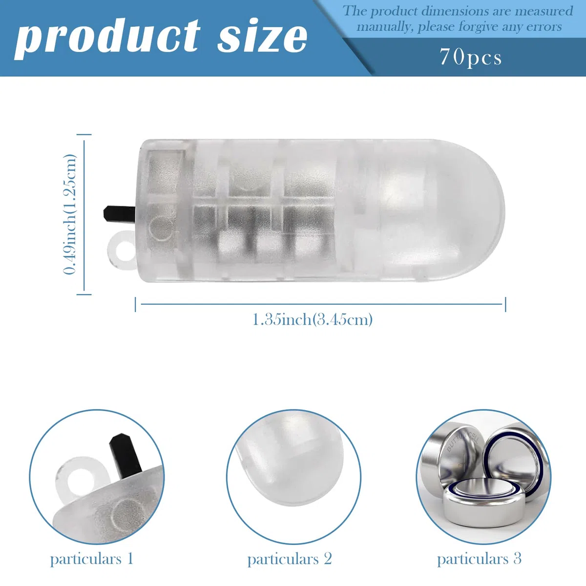 70 luci LED per palloncini a LED, impermeabili, per palloncini, luci a LED, decorazione per palloncini, lanterne di carta, Natale, matrimoni, feste, compleanni