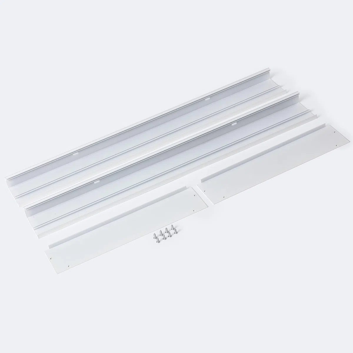 LEDKIA LIGHTING Kit di Superficie Pannelli 120x60 cm con Viti Bianco