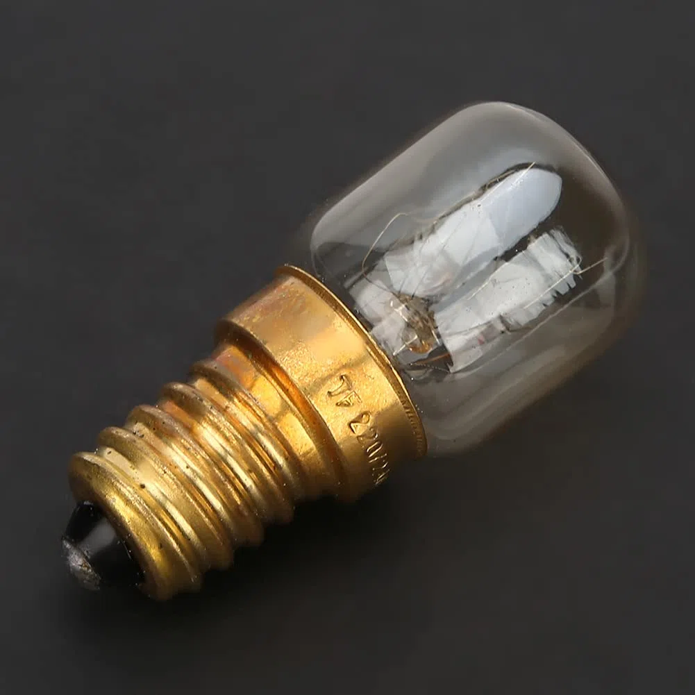 Lampadina del forno a microonde della sostituzione di 10Pcs 300 ℃, lampadina delle parti del forno a microonde di resistenza ad alta temperatura E14 d'ottone(15W)