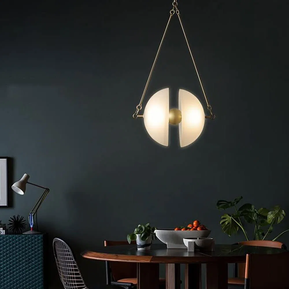 Design minimalista Art Lampada a sospensione Luce di lusso Post-lampadario LED Apparecchi di illuminazione per interni Lampade a sospensione in vetro Soggiorno Camera da letto Lampade da comodino
